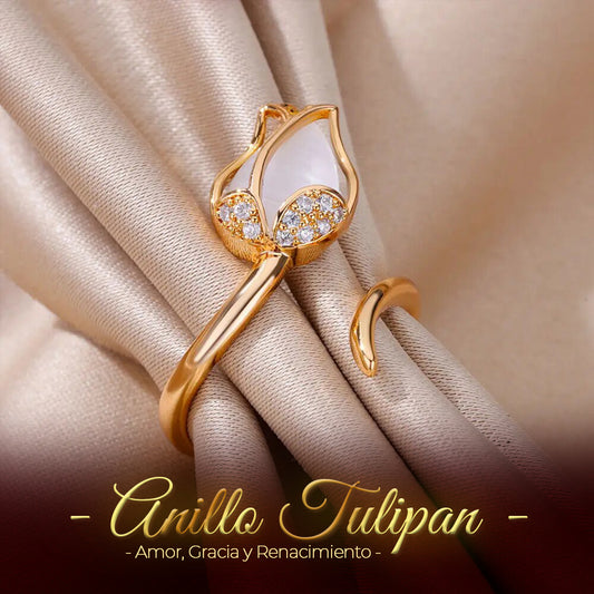 JOYERIA EXCLUSIVA! ANILLO AJUSTABLE TULIPAN🌷