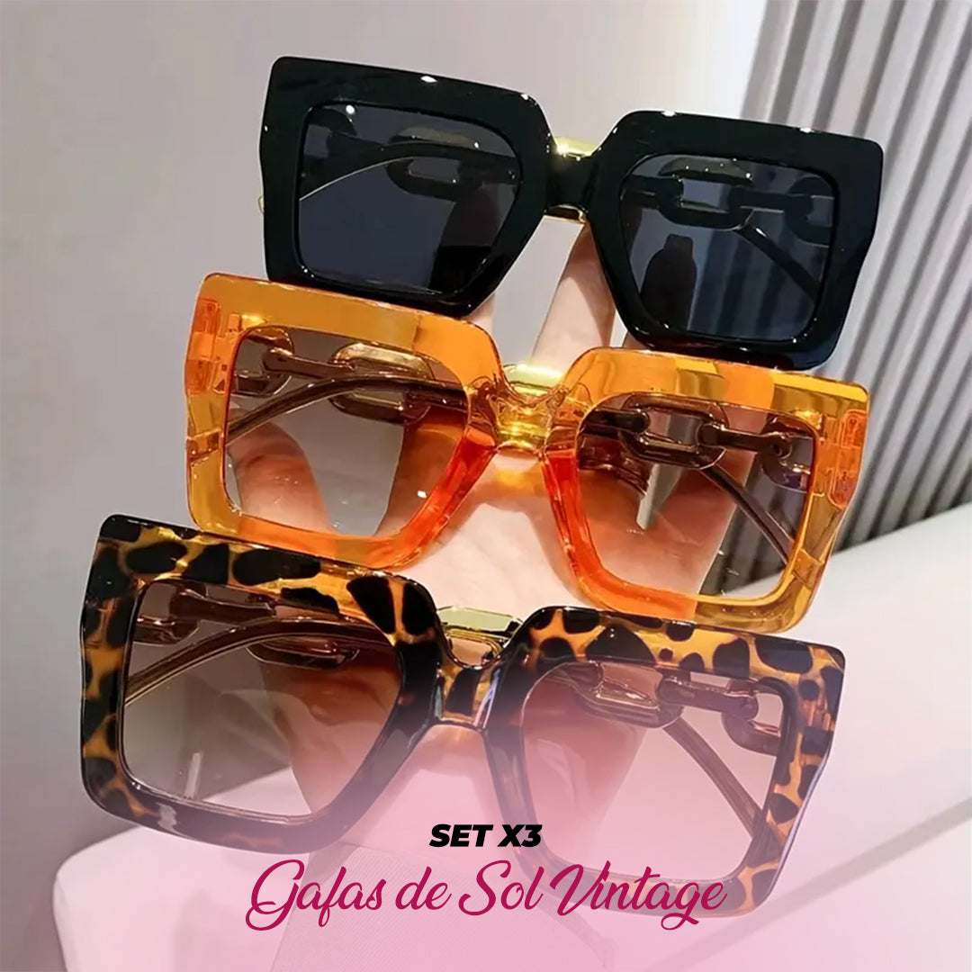 🔥EXCLUSIVO🔥 SET X3 GAFAS DE SOL VINTAGE